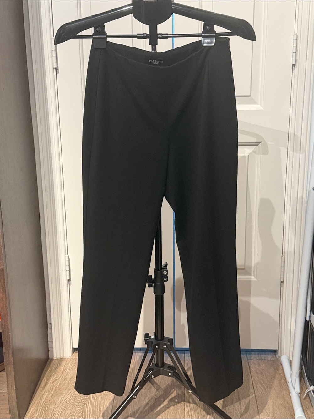 Talbots Black Straight-Leg Dress Trousers